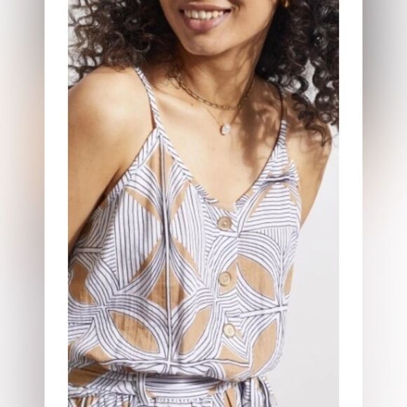 TRIBAL JEANS | ALL COTTON TRAVEL JUMPSUIT Size Petite Large - Picture 3 of 7